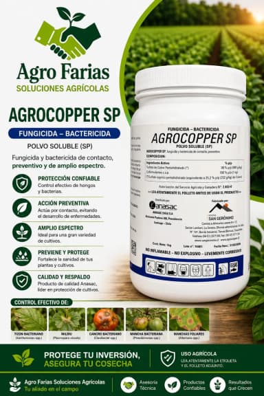 Agrocopper Sp98 1 kg Bayer – Fungicidas