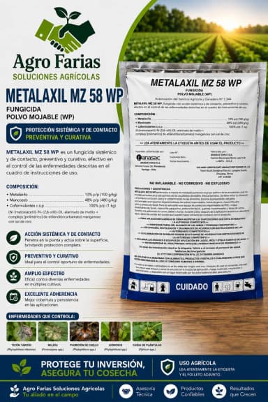 Metalaxil 58 Mz 1 kg – Fungicidas