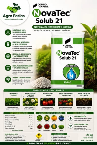 Novatec Solub 21 25 kg – Fertilizantes