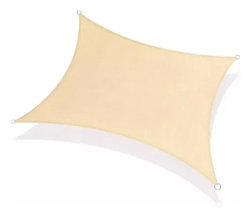 Vela Sombra Cuadrada 3x3x3beige – Línea Jardín
