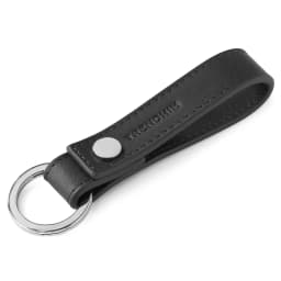 Llavero De Cuero 7 Cm Negro
