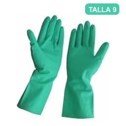 Guante Nitrilo Flocado T/9 Verde