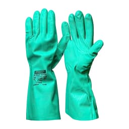Guante Nitrilo Flocado T/7 Verde