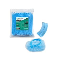 Gorro Clip Blanco Acordeon Celeste 100 Un
