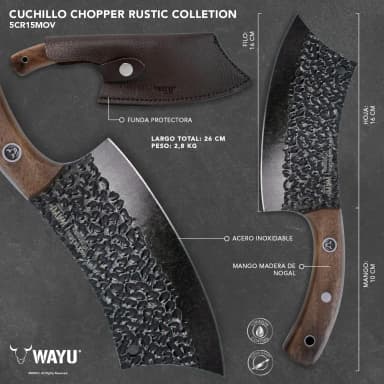 Victorinox Cuchillo Chopper Con Funda Rustic Colecction – Wayu