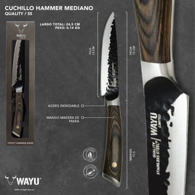 Cuchillo Hammer Mediano – Wayu